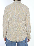 BOTTEGA VENETA Crinkled Cotton Shirt - IT 50