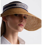 Riviera D Ocean Micha Scarf Visor Navy Dior