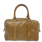 CELINE Macadam Canvas Hand Bag Beige Auth 82265