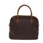 CELINE Macadam Canvas Hand Bag PVC Leather Brown  82266