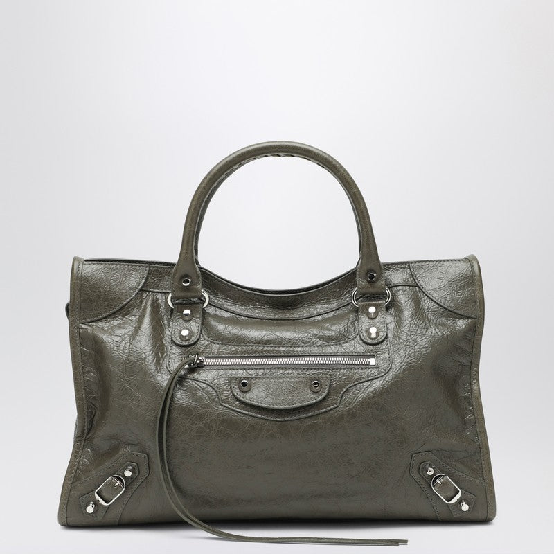 Balenciaga Le City Medium Bag Army Green Women