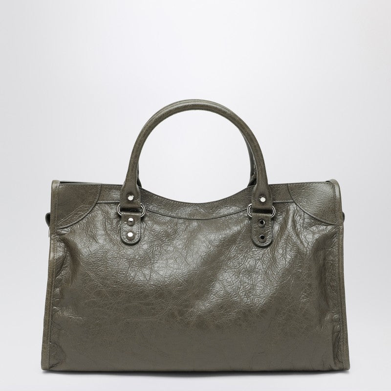 Balenciaga Le City Medium Bag Army Green Women