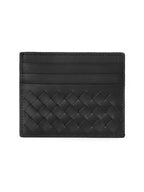 Bottega Veneta Intrecciato Card Wallet Black