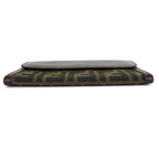 Fendi Zucca Canvas Leather Brown Bifold Wallet