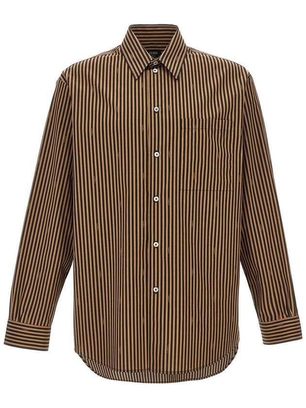 Fendi Long Sleeve Shirt FS1285ARXKF13IZ P24 TOBACCO BROWN