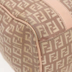 FENDI Zucchino Canvas Mini Boston Bag Pink82685