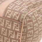 FENDI Zucchino Canvas Mini Boston Bag Pink82685