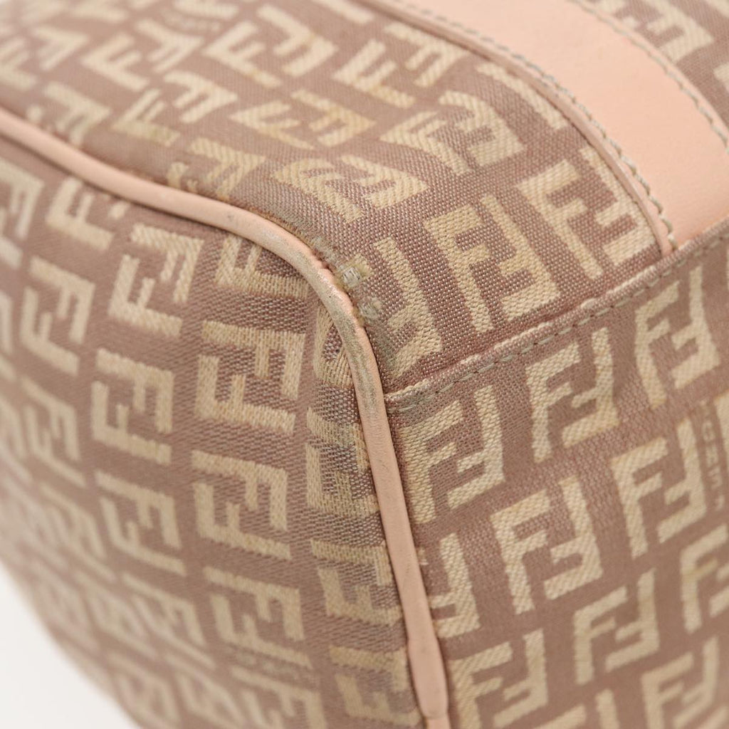 FENDI Zucchino Canvas Mini Boston Bag Pink82685