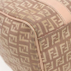 FENDI Zucchino Canvas Mini Boston Bag Pink82685