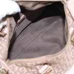 FENDI Zucchino Canvas Mini Boston Bag Pink82685