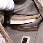 FENDI Zucchino Canvas Mini Boston Bag Pink82685