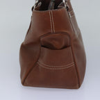 CELINE Hand Bag Leather Brown  82689