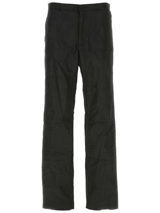 Balenciaga Men's Nylon Straight Pants Black