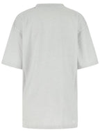 Balenciaga 90/10 Slogans Print Large Fit Short Sleeve T-Shirt White