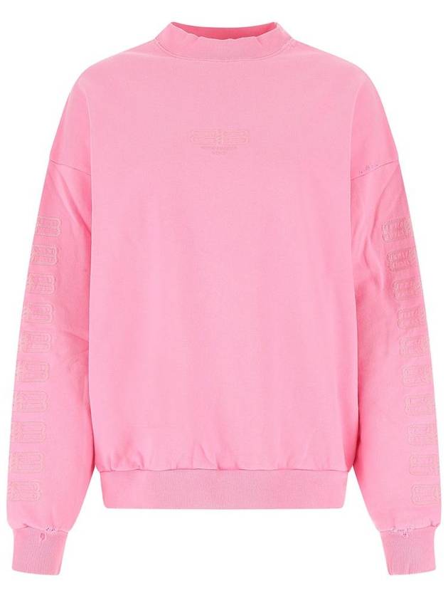 Balenciaga BB embroidery sweatshirt pink