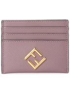 Fendi FF Diamond Card Wallet Pink