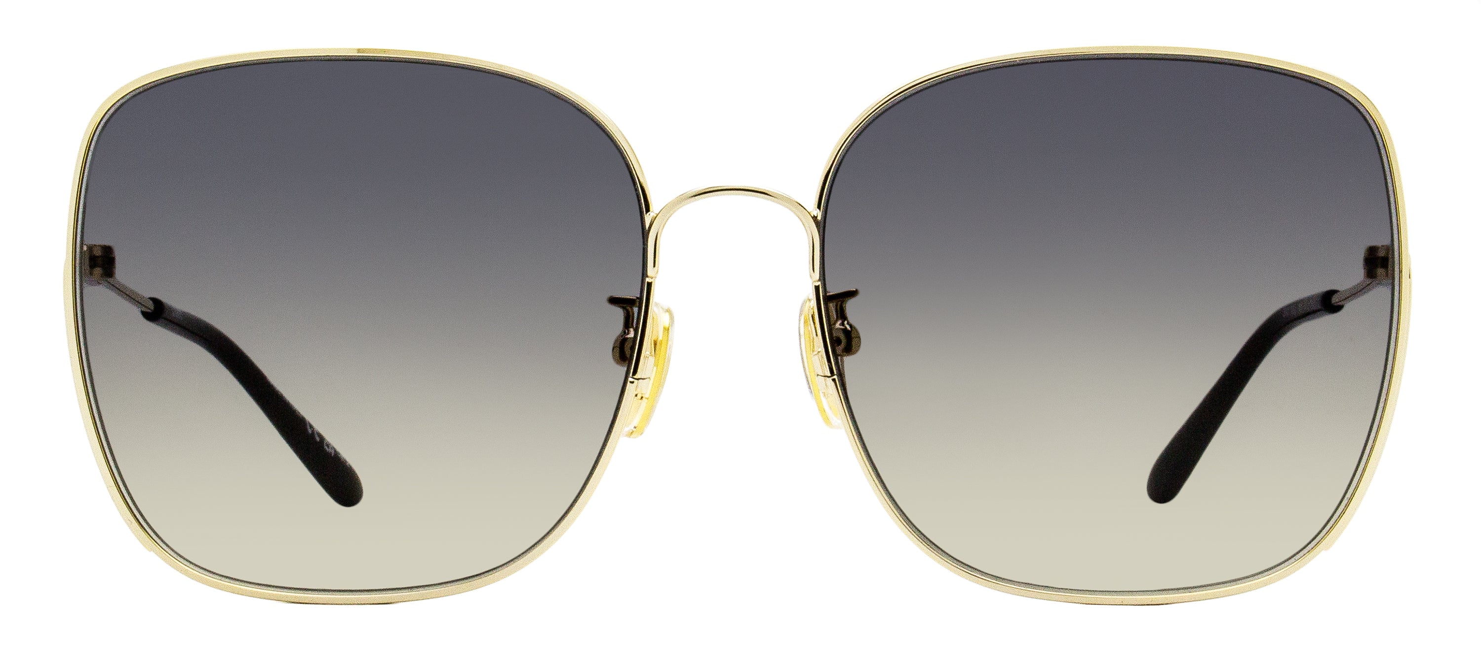 Chloe Women's Square Sunglasses CH0170SA 001 Gold/Black 61mm