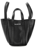 Balenciaga Everyday XS Grained Calfskin Shoulder Tote Bag Black