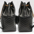 Saint Laurent Joe Joe Loop 672609 Black YSL Cassandra Classic Monogram Chain Leather Bag G