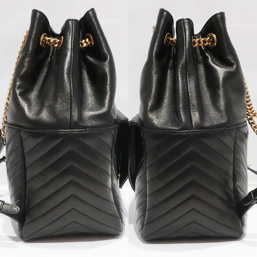 Saint Laurent Joe Joe Loop 672609 Black YSL Cassandra Classic Monogram Chain Leather Bag G