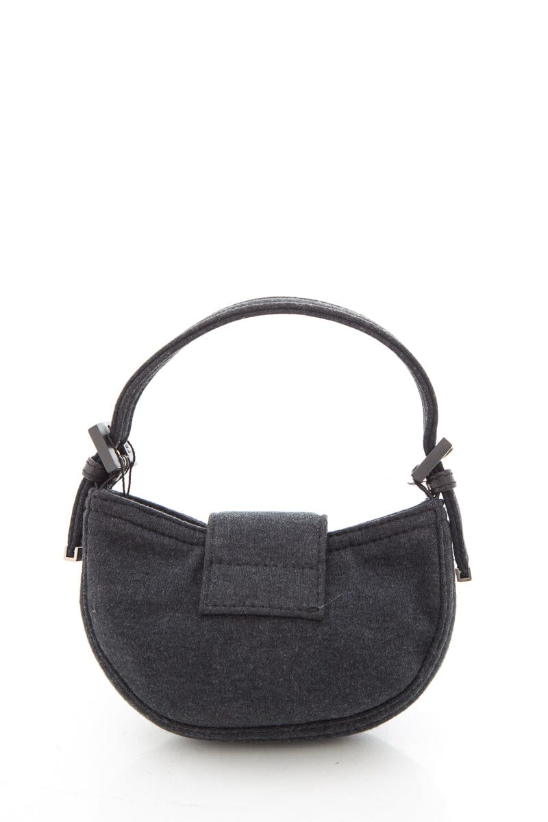 Fendi Grey Vintage Cotton Jersey Micro Handbag