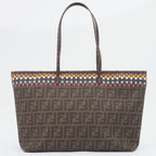 Fendi Zucca  Pvc Leather Shoulder Bag Tote Bag ()
