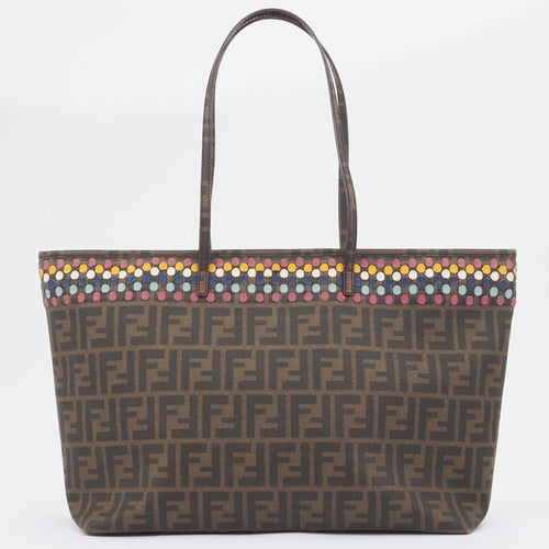 Fendi Zucca  Pvc Leather Shoulder Bag Tote Bag ()