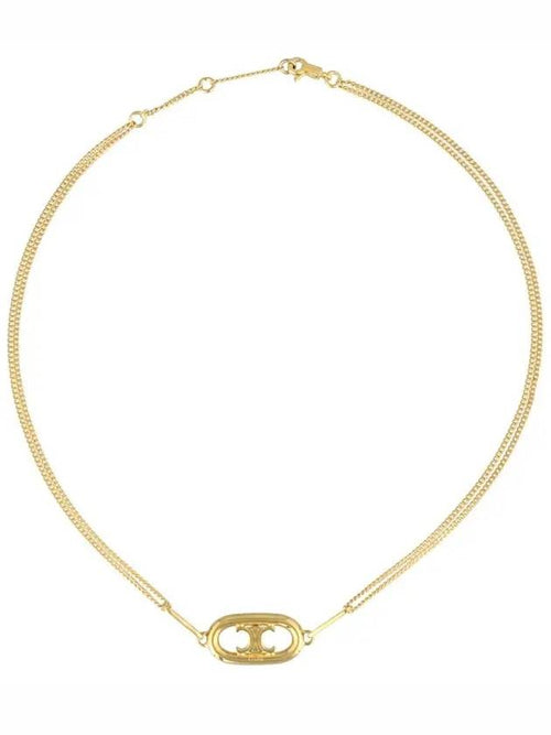 CELINE Maillon Triomphe Necklace Gold Brass