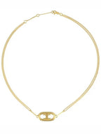 CELINE Maillon Triomphe Necklace Gold Brass