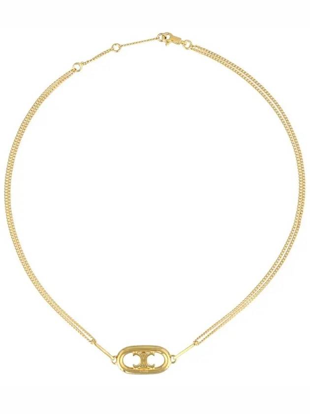 CELINE Maillon Triomphe Necklace Gold Brass