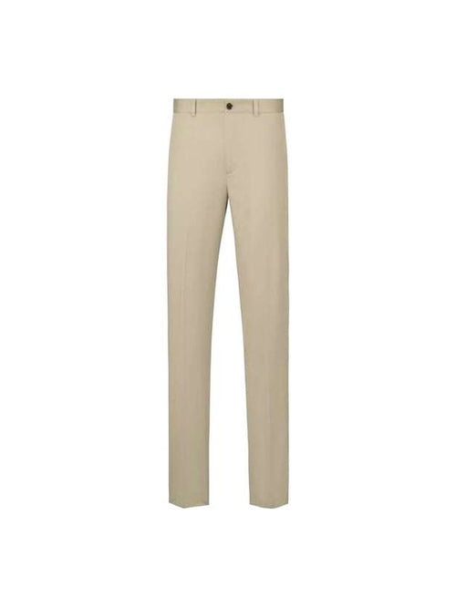 Homme Gabardine Chino Slacks Beige Dior