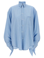 Balenciaga Women Knotted Cuffs Blouse