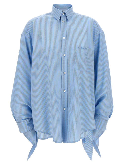 Balenciaga Women Knotted Cuffs Blouse