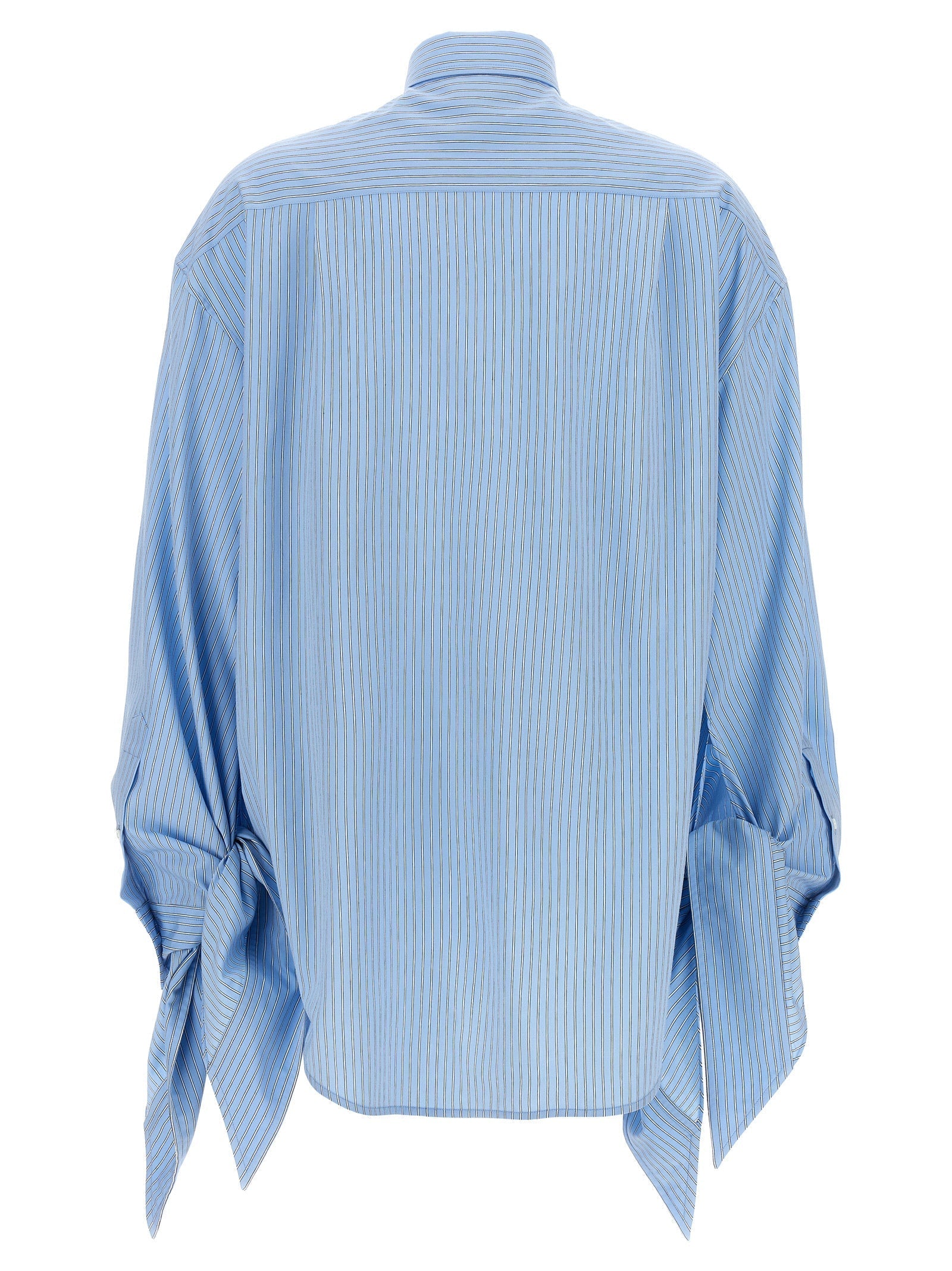 Balenciaga Women Knotted Cuffs Blouse