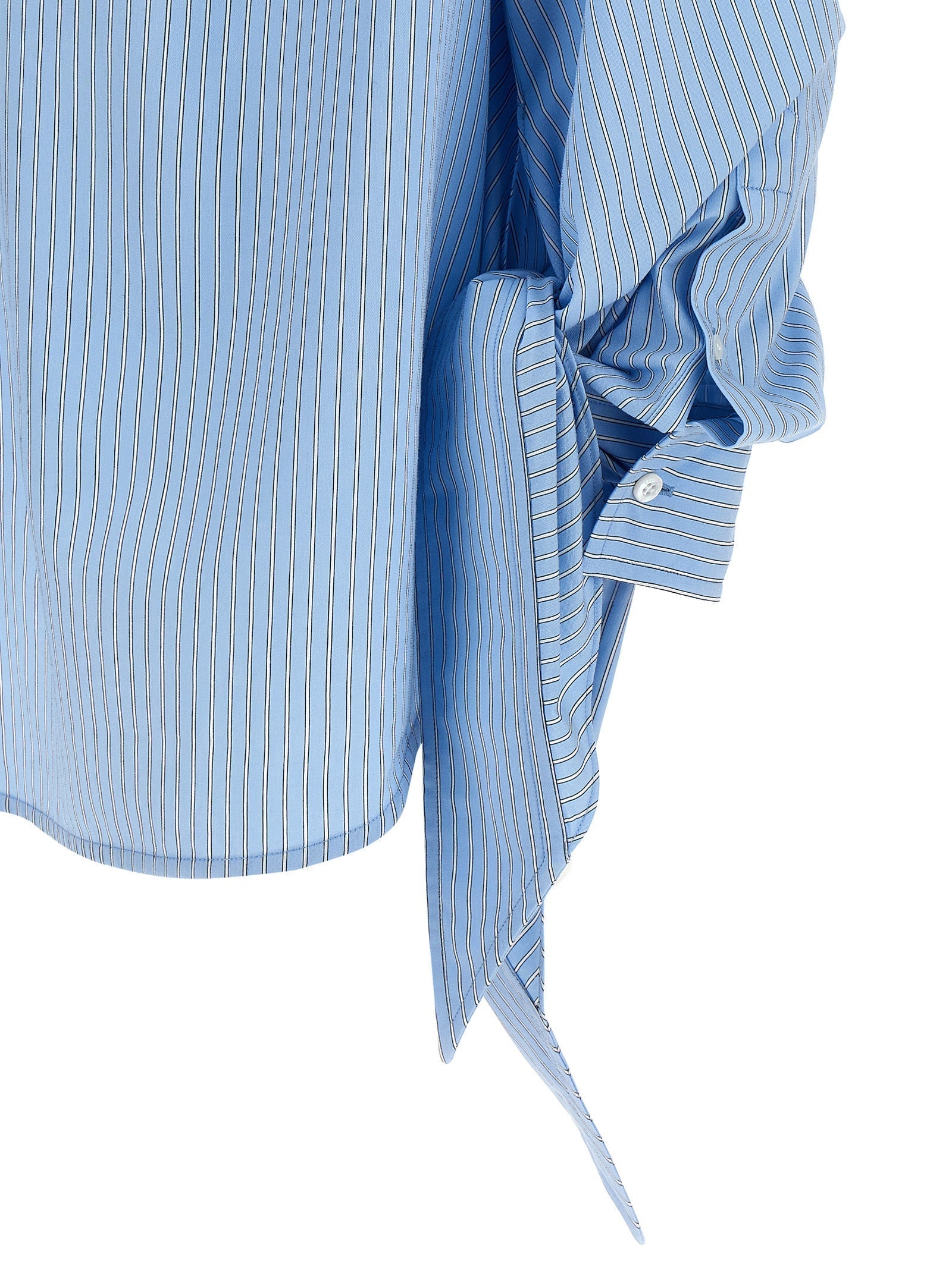 Balenciaga Women Knotted Cuffs Blouse