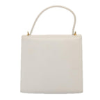 CELINE Shoulder Bag Leather 2way White Auth 83132