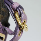 FENDI Zucca Canvas Hand Bag Brown Black Purple83149