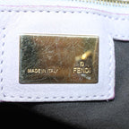 FENDI Zucca Canvas Hand Bag Brown Black Purple83149