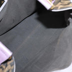 FENDI Zucca Canvas Hand Bag Brown Black Purple83149
