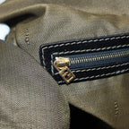 FENDI Zucca Canvas Boston Bag Brown Black83151