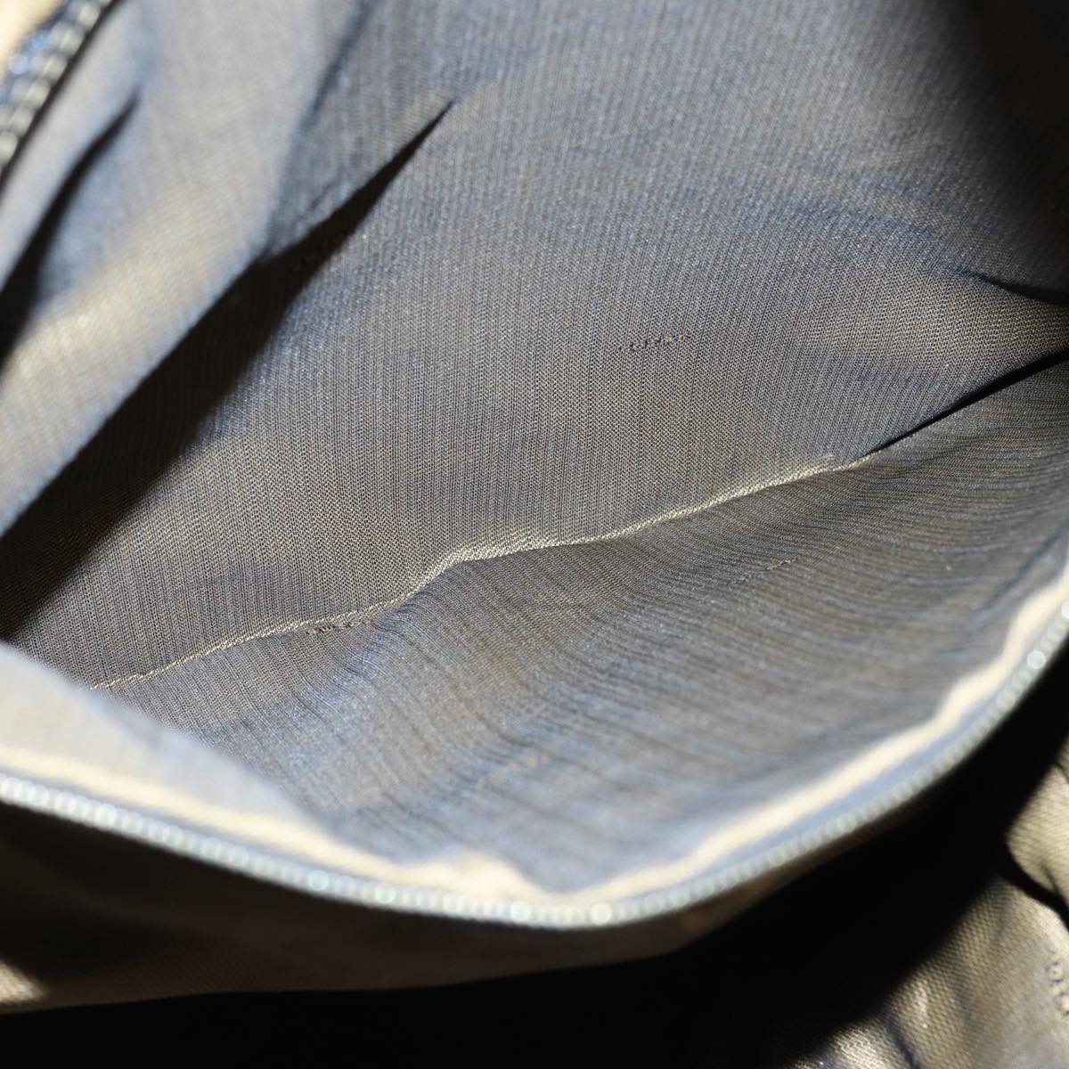 FENDI Zucca Canvas Boston Bag Brown Black83151