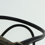 FENDI Zucca Canvas Boston Bag Brown Black83151