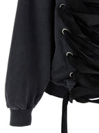 Balenciaga Women 'Lace Up' Hoodie