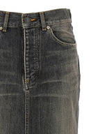 Balenciaga Women 'Lace Up' Denim Skirt