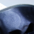FENDI Zucchino Canvas Mamma Baguette Shoulder Bag Navy83213