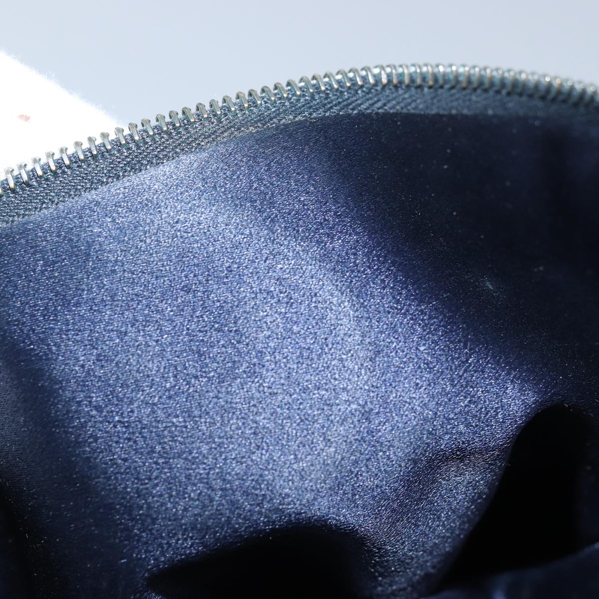 FENDI Zucchino Canvas Mamma Baguette Shoulder Bag Navy83213