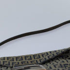 FENDI Zucchino Canvas Mamma Baguette Shoulder Bag Navy83213