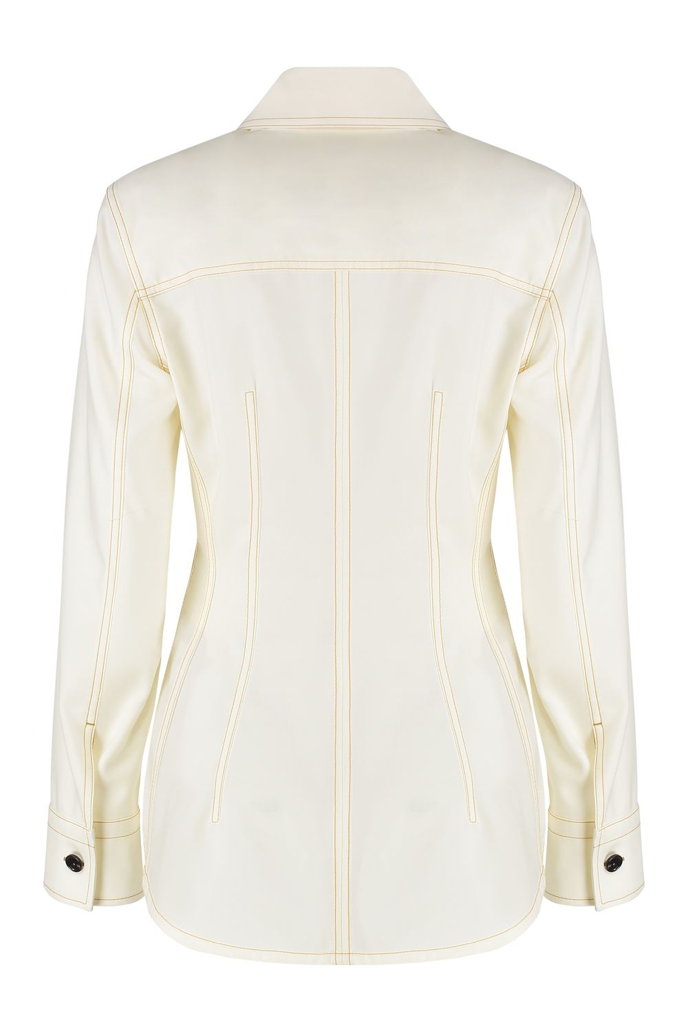 BOTTEGA VENETA Wool Shirt with Front Pocket for Women