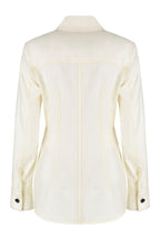 BOTTEGA VENETA Wool Shirt with Front Pocket for Women