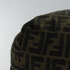 FENDI Zucca Canvas Boston Bag Brown Black83296
